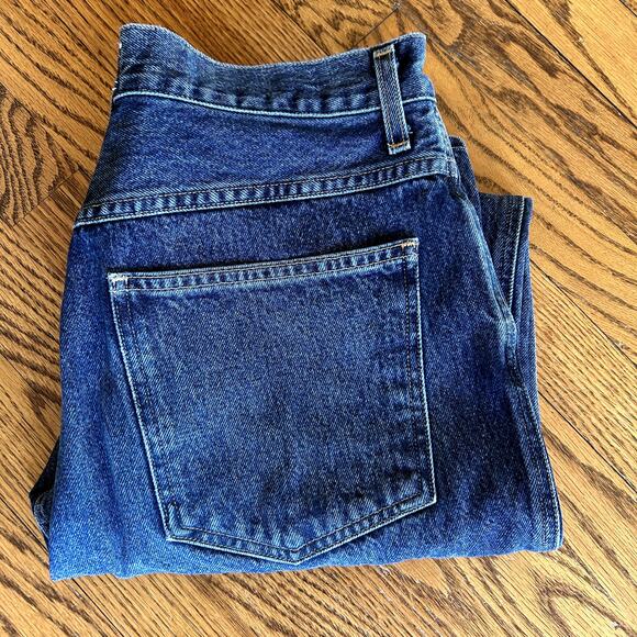 AGolde Blue Pinch Waist High Rise Kick Flare Jeans Size 29 - Picture 13 of 14
